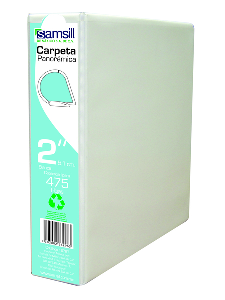 CARPETA 2" HERR D CON VENTANA BLANCA