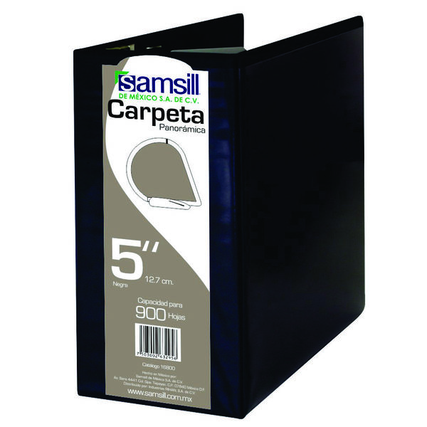 CARPETA 5" HERR D CON VENTANA NEGRA