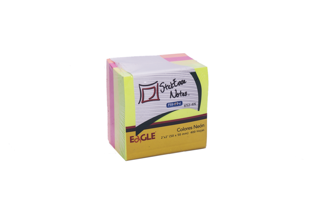 BLOCK NOTAS ADERIBLES 2"X2" 50X50 MM