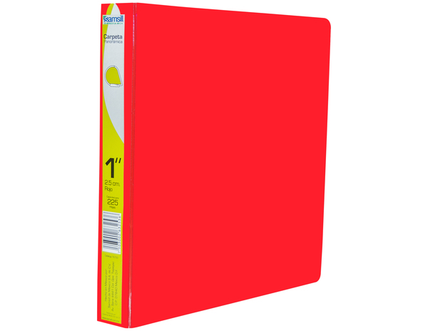 CARPETA 1" HERR D CON VENTANA ROJA
