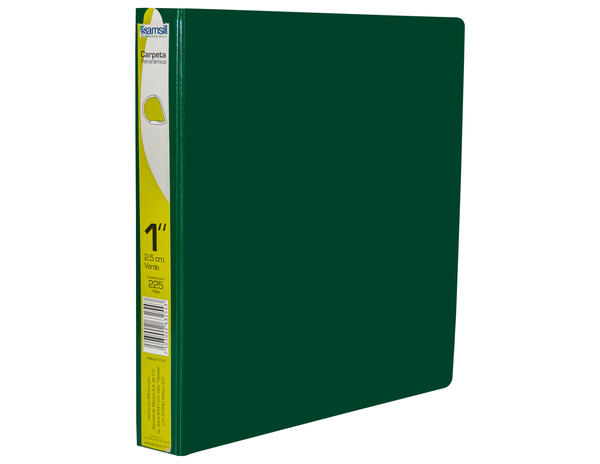 CARPETA 1" HERR D CON VENTANA VERDE