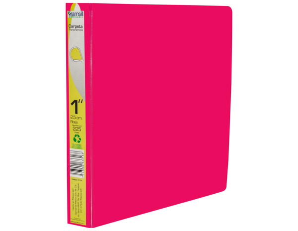 CARPETA 1" HERR D CON VENTANA  ROSA 