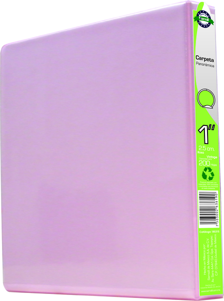 CARPETA 1" HERR O CON VENTANA  ROSA VINTAGE
