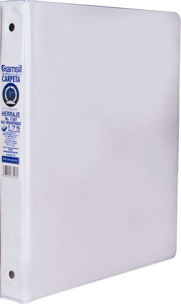 CARPETA 1" HERR O SIN VENTANA BLANCA