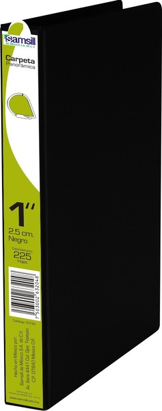 CARPETA 1" HERR D CON VENTANA NEGRA
