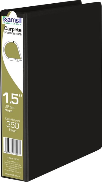 CARPETA 1 1/2" HERR D CON VENTANA NEGRA