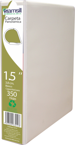 CARPETA 1 1/2" HERR D CON VENTANA BLANCA