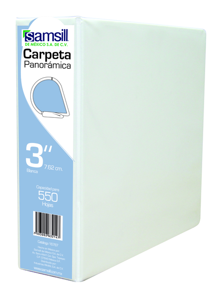 CARPETA 3" HERR D CON VENTANA BLANCA