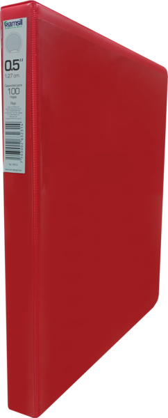 CARPETA 1/2" HERR O CON VENTANA ROJA