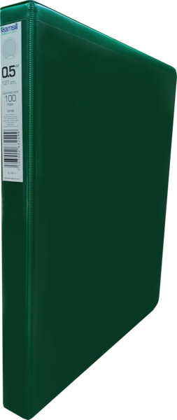 CARPETA 1/2" HERR O CON VENTANA VERDE 