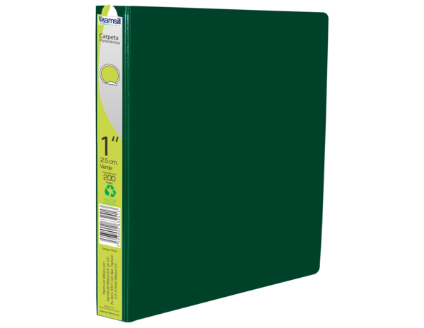 CARPETA 1" HERR O CON VENTANA VERDE