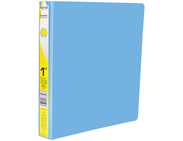 CARPETA 1" HERR O CON VENTANA AZUL CIELO