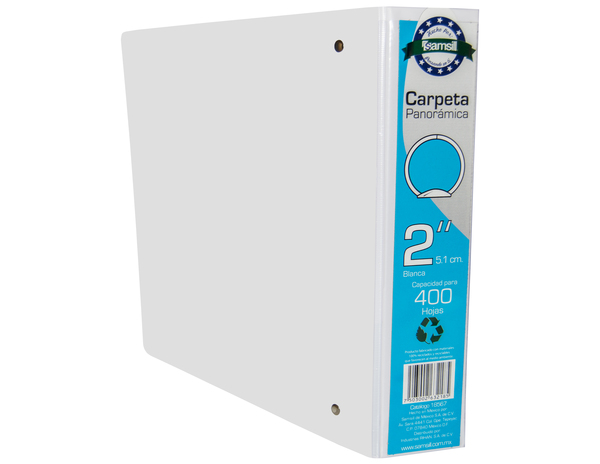 CARPETA 2" HERR O CON VENTANA BLANCA