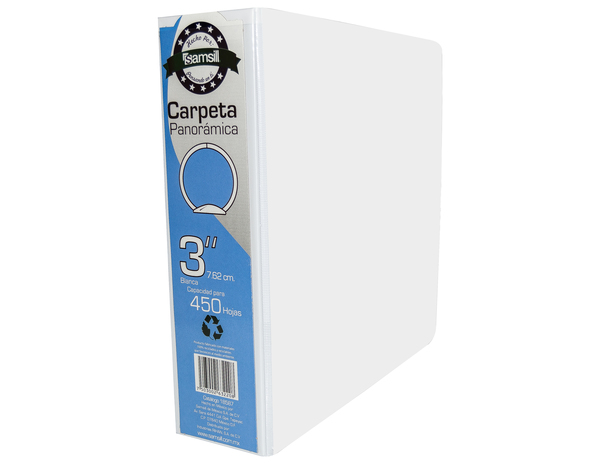 CARPETA 3" HERR O CON VENTANA BLANCA