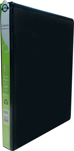 CARPETA 1" OFICIO HERR O CON VENTANA NEGRA 