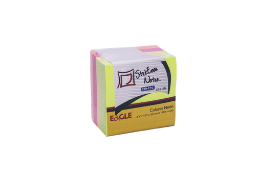 [652-4N] BLOCK NOTAS ADERIBLES 2"X2" 50X50 MM