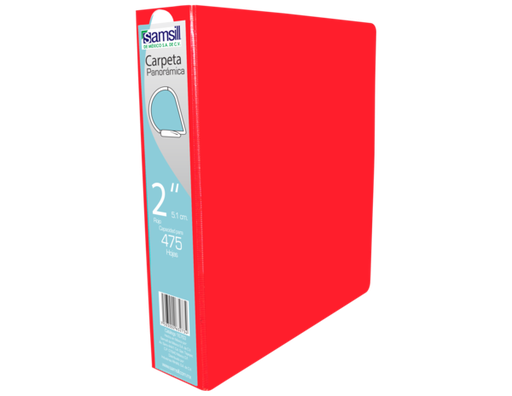 [16763] CARPETA 2" HERR D CON VENTANA ROJA