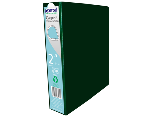 [16764] CARPETA 2" HERR D CON VENTANA VERDE