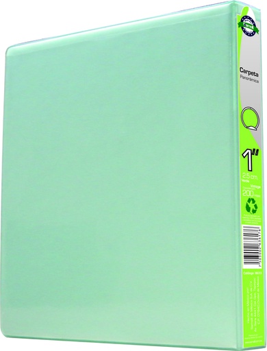 [185313] CARPETA 1" HERR O CON VENTANA  VERDE VINTAGE