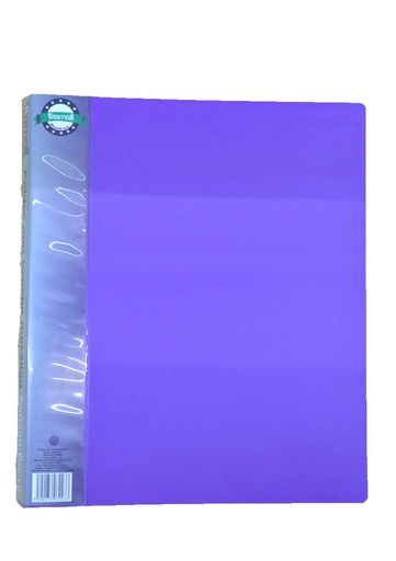 [3402] FOLDER BROCHE METÁLICO MORADO ( PALANCA) TAMAÑO CARTA