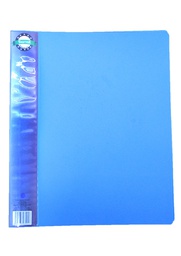 [3404] FOLDER BROCHE METÁLICO AZUL ( PALANCA) TAMAÑO CARTA