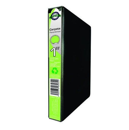 [18330] CARPETA 1" ESQUELA HERR O CON VENTANA NEGRA 