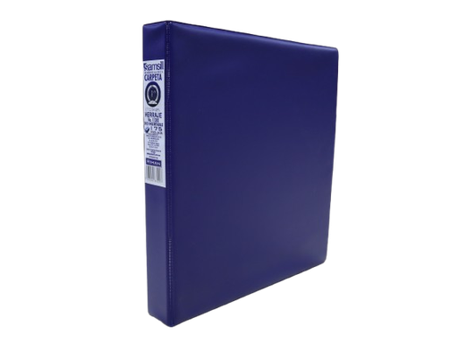 [11302] CARPETA 1" HERR O SIN VENTANA AZUL