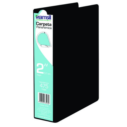 [16760] CARPETA 2" HERR D CON VENTANA NEGRA