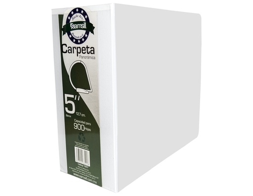 [16807] CARPETA 5" HERR D CON VENTANA BLANCA