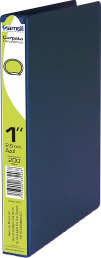 [18532] CARPETA 1" HERR O CON VENTANA AZUL