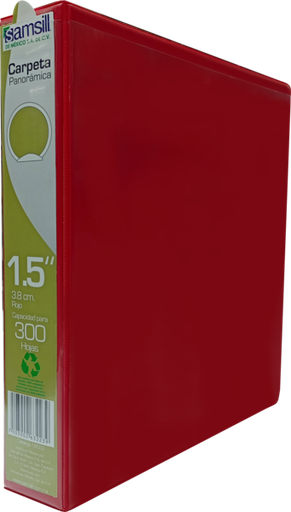 [18553] CARPETA 1 1/2" HERR O CON VENTANA ROJA